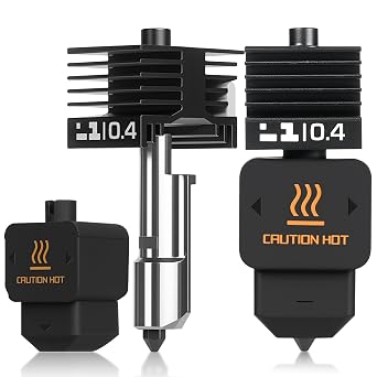 0.4mm Upgraded High Flow H2D/H2S Hotend,Hardened Steel Nozzle Quick Swap | High Temp Extruder Print Head Replacement | Compatible with Bambu Lab H2D/H2S Combo 3D Printers 2PCS