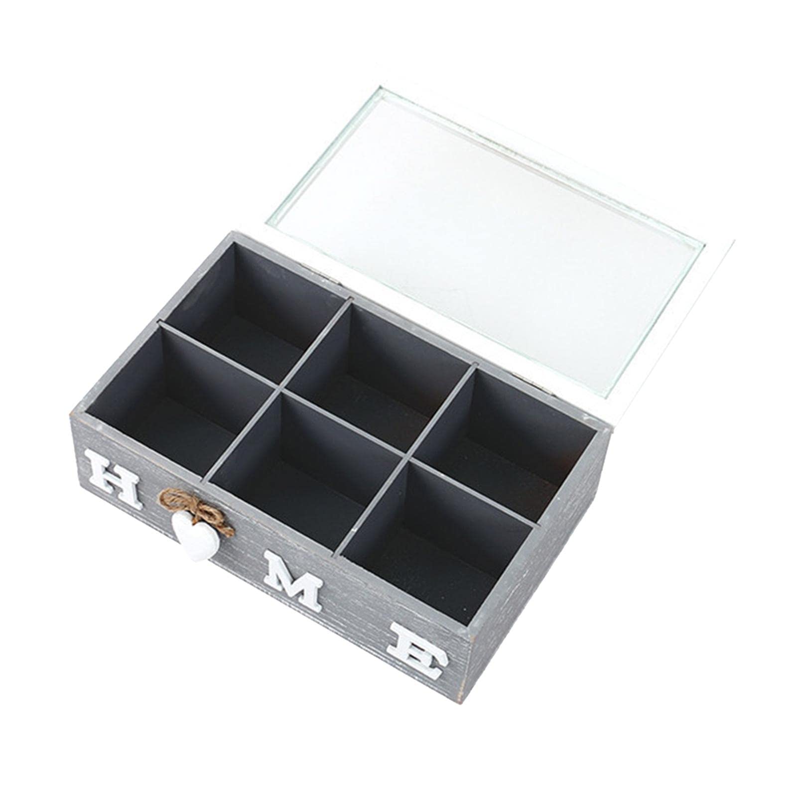 Reusable Tea Storage Chests Tea Box Organiser for Cabinet Countertop 6 Grids |Home & Garden | Household Supplies & Cleaning | Home Organization | Other Home Organization-image-32