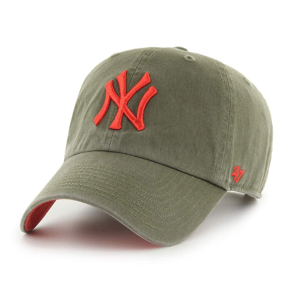 '47 MLB New York Yankees Brand Navy Basic Logo Clean Up Home Adjustable Hat — view 22