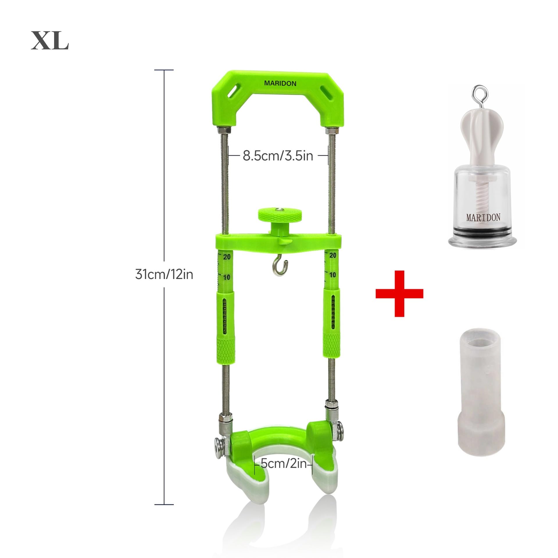 Pompa for pene con dispositivo di allungamento, set di pompe for vuoto con potenza di aspirazione, con manicotto il pene e pompa vuoto, SM maschile, aiuto erotico l'erezione, giocattolo sessuale(XL)
