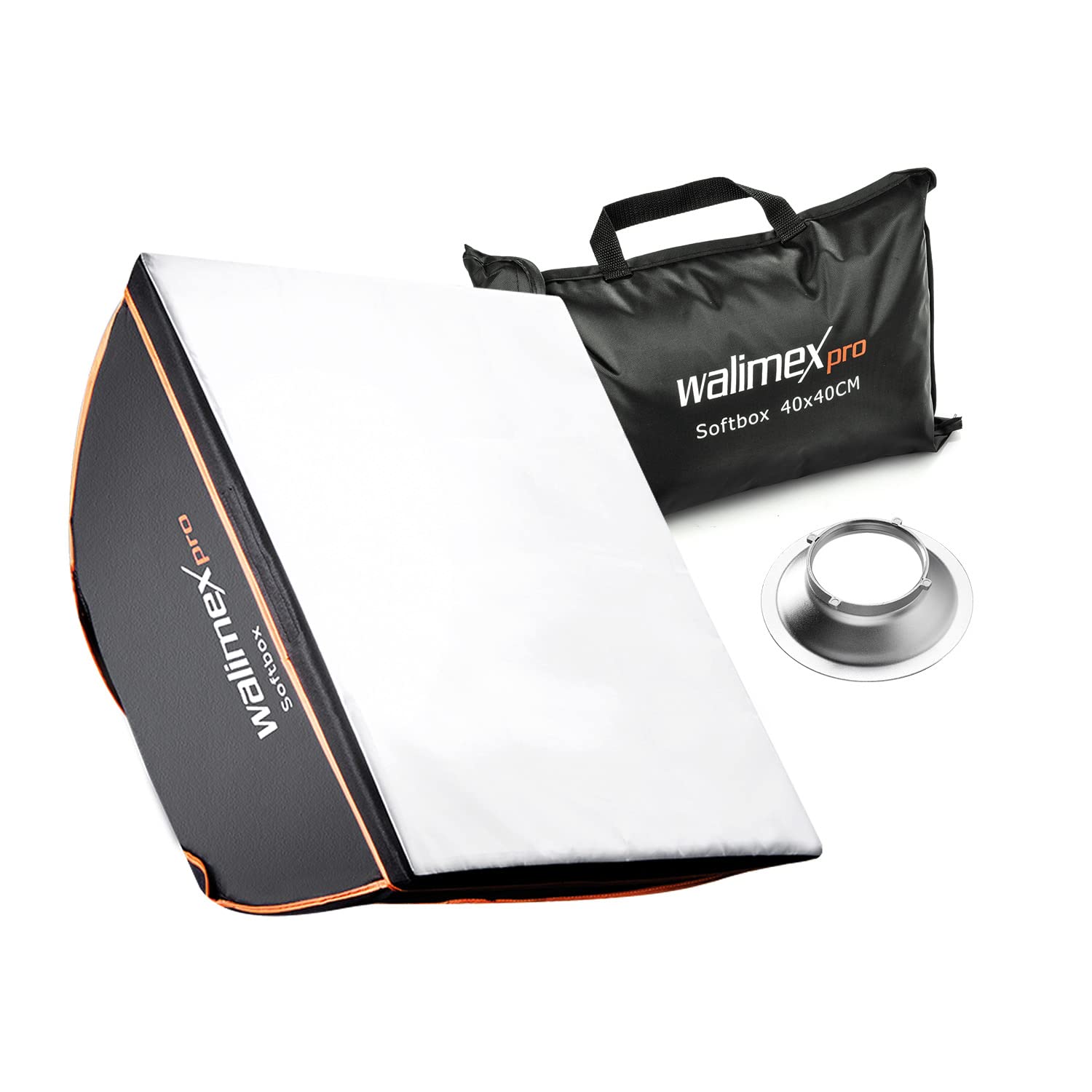 Walimex Pro Softbox Boîte à lumière pour Multiblitz P 40 x 40 cm Orange Line