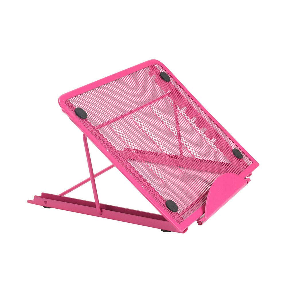 HoitoDeals Adjustable Folding Mesh Laptop Stand Tablet Holder Tray For Office Home