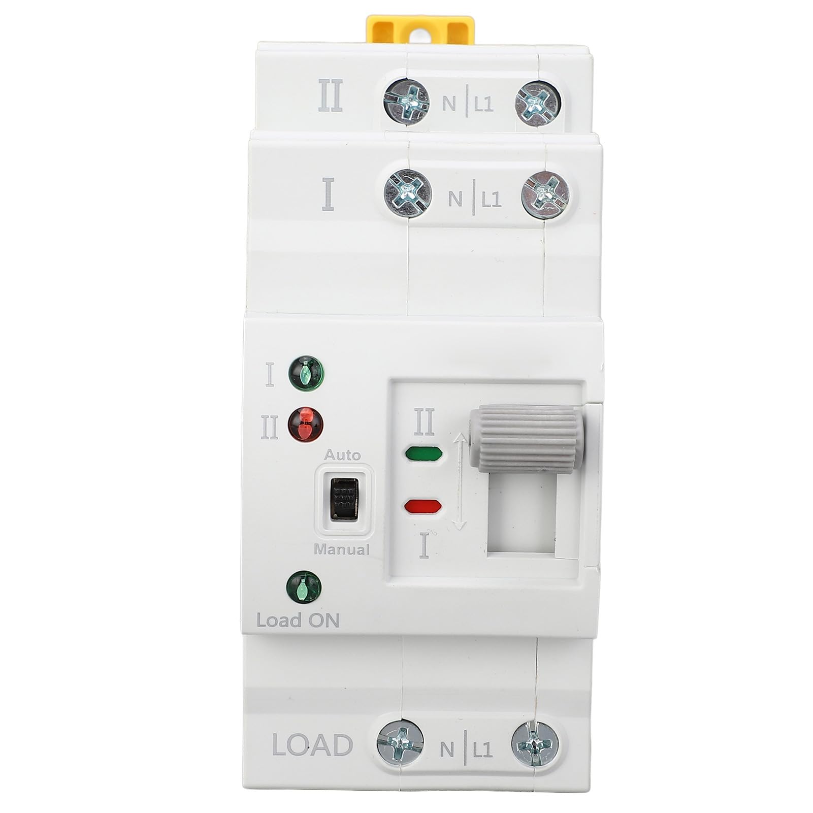 Interruptor de Transferencia Automática Doble Potencia ATS 2 Polos 63A 110V - Transición de Milisegundos para Sistemas de Emergencia - Material PC Ignífugo con Contactos Plata -