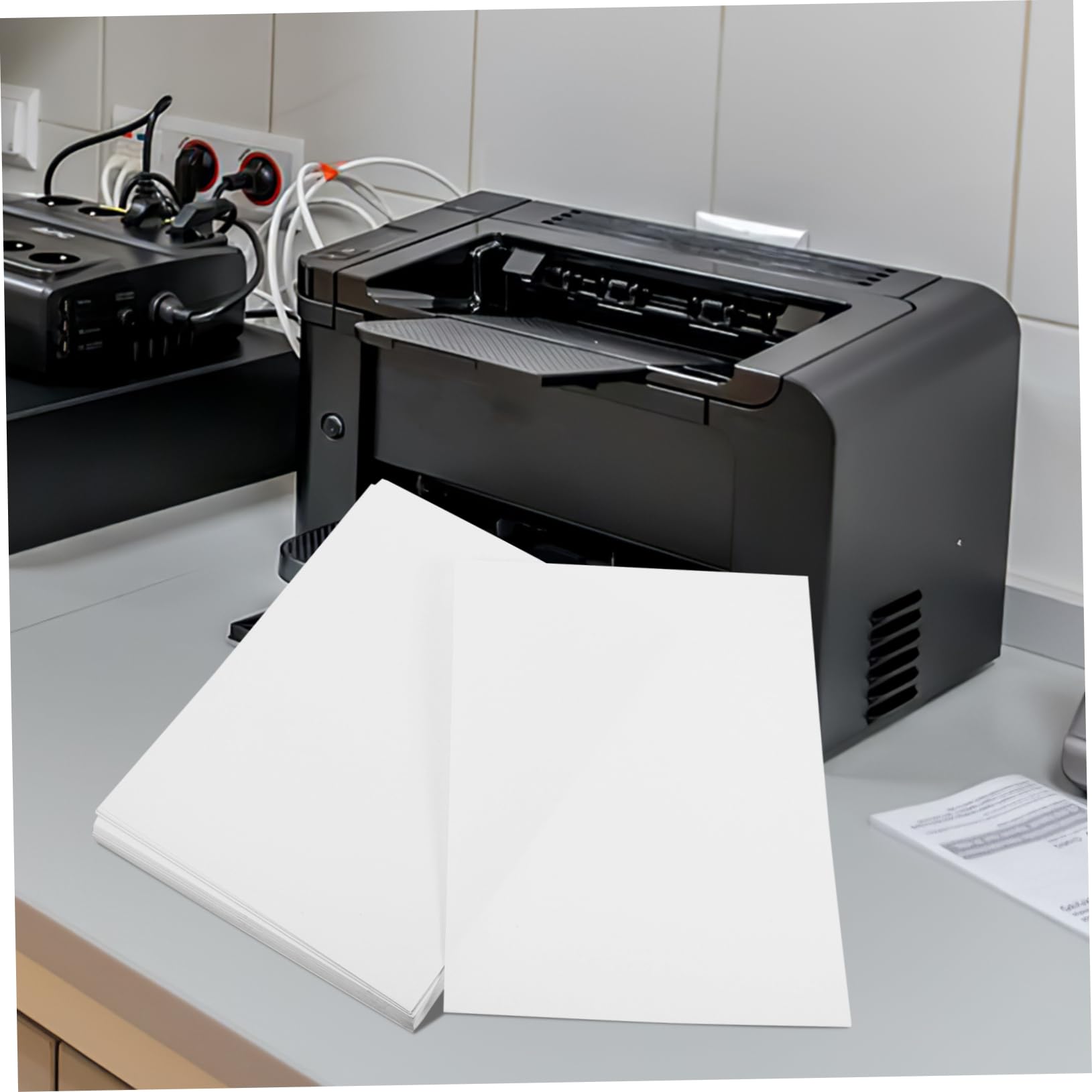 Veemoon 100fogli Carta Per Etichette Autoadesive Opache Etichette Adesive Per d Superficie Scrivibile Forte Adesione Su Cartone e Plastica Utilizzo Versatile Per Spedizione Codici Barre e