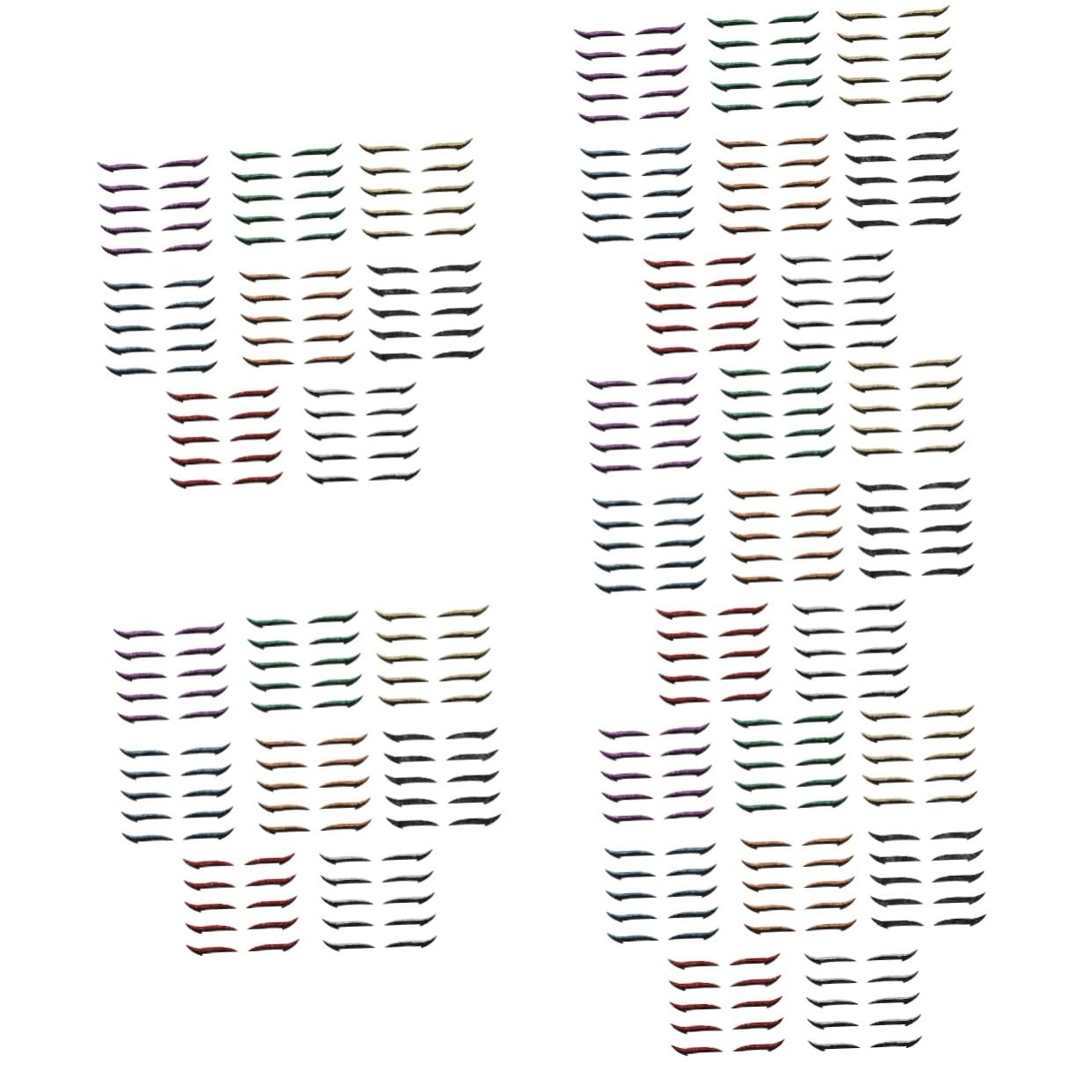 minkissy 200paia Eyeliner Stickers Riutilizzabili Per Effetto Doppio Occhio Per Occhi Diverse Colorazioni Facili Da Applicare e Adatti Tutti Tipi Di Occhi