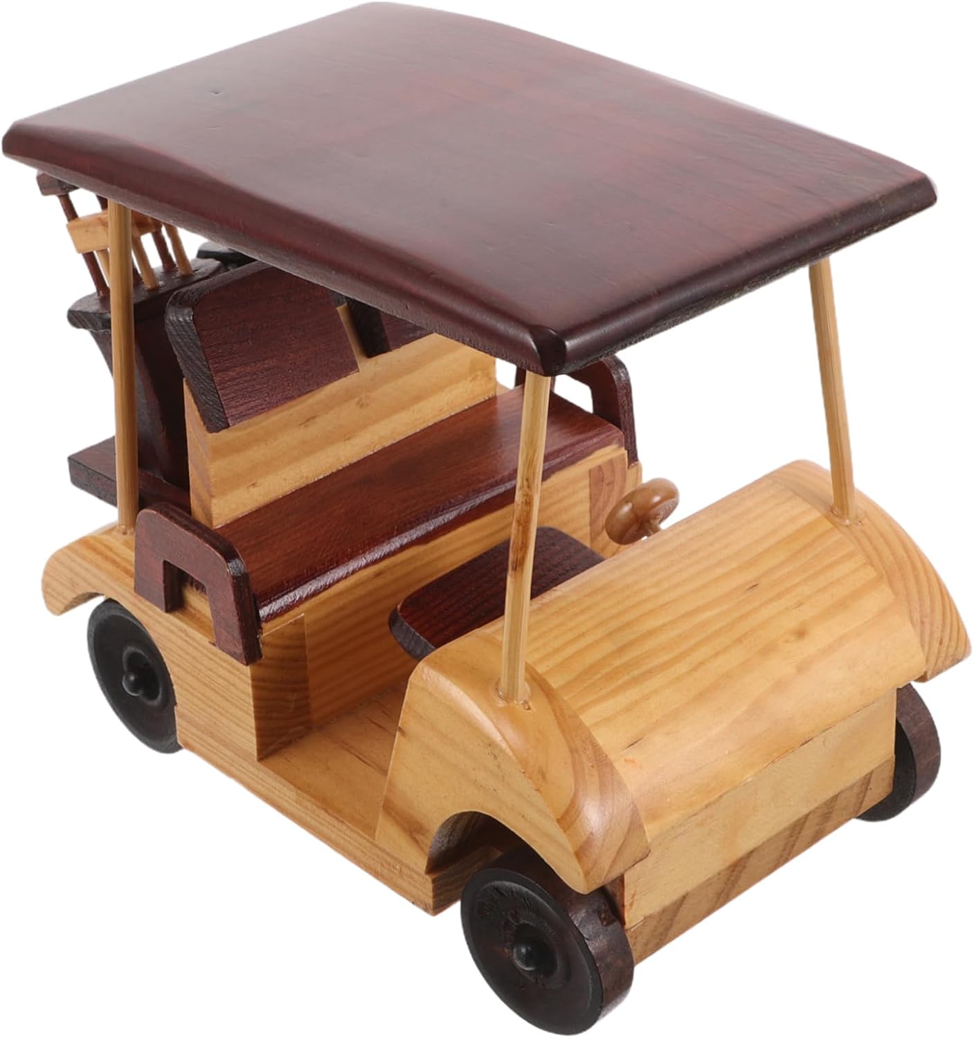 SUPVOX Rustic Wooden Retro Car Model Handmade Vintage Vehicle Ornament for Home and Office Decor Elegant Antique Design Desktop Sculpture Unique for Car Lovers and Vintage