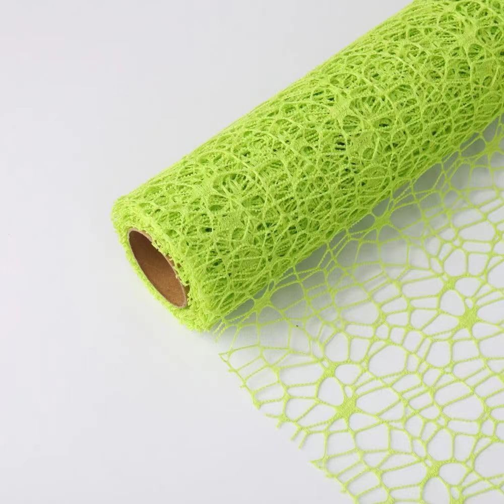 Creative Multi Color Functional Purposed Jacquard Mesh Fibre Materials for Flower Handcraft Gifts Box Store Wrapping Material Festival Christmas Decorations (Light Purple)