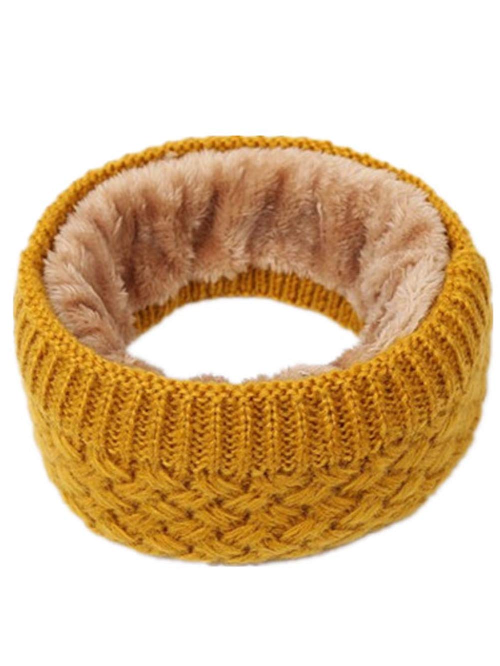 TanQiang Unisex Fashion Winter Scarf For Women Men Children Baby Scarf Thickened Wool Collar Scarves Boys Girls Neck Scarf (Yellow)