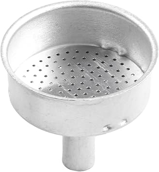 Aluminium Moka Funnel Filter Replacement For Espresso Coffee Maker, Silver Percolator Parts Accessories for Compatible With 2 3 9 Cup Stovetop Pots, Kitchen Brewing Tool150ML