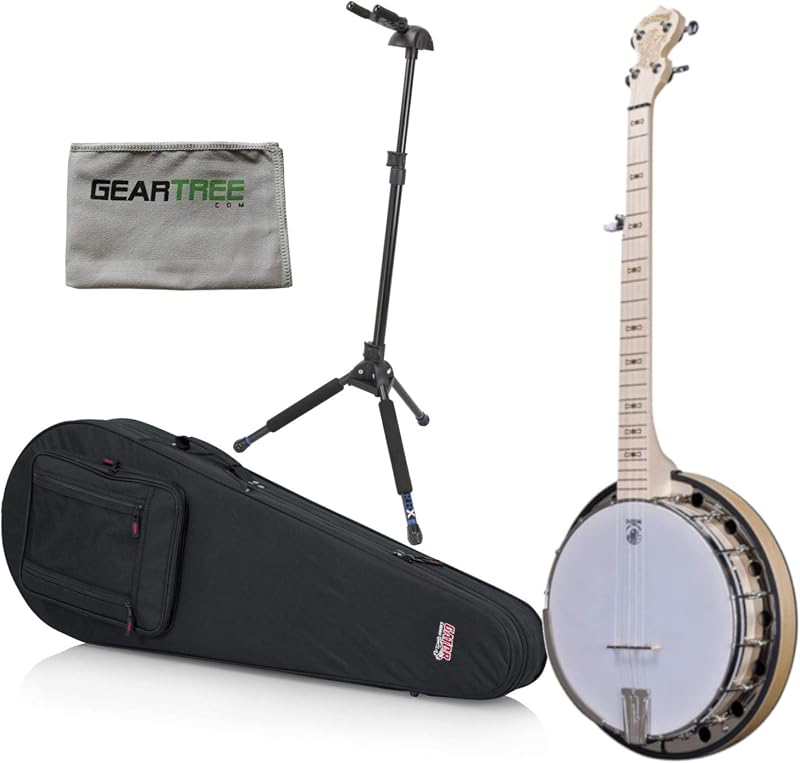 Deering GS Goodtime Special Banjo with Resonator w/Geartree Cloth, Stand, and C
