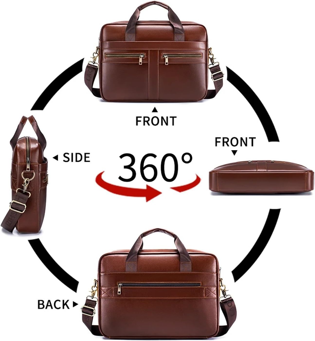 Briefcase Men's Bags, Leather Handbags, Briefcase, 15 Inch Computer File Bag