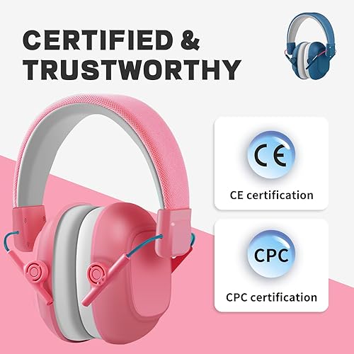 Miniatura 4 de Protección auditiva para niños, cómoda protección auditiva, auriculares con cancelación de ruido para niños, orejeras ajustables con reducción de