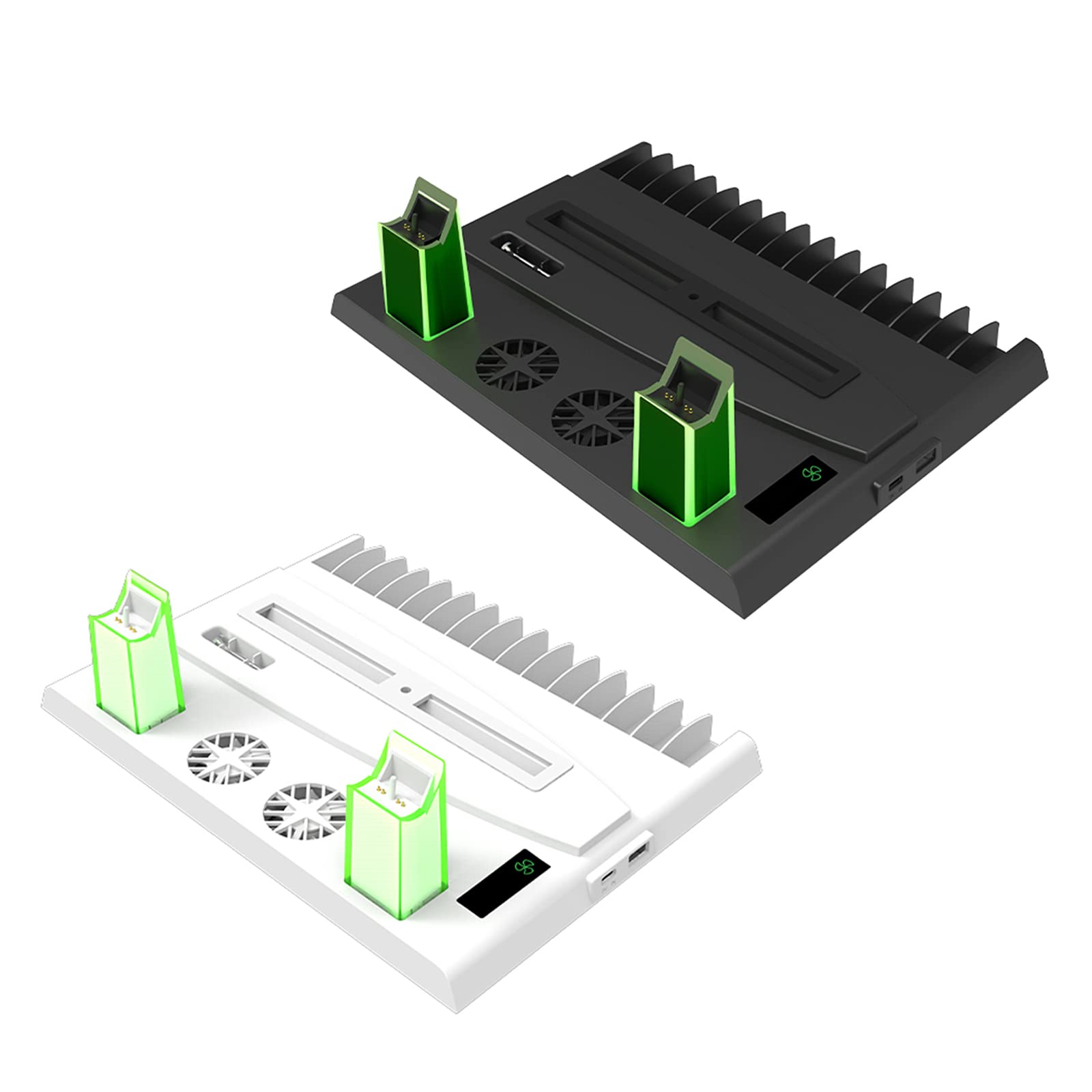 Ventola di raffreddamento Supporto verticale Base Controller Gamepad Console Stazione di ricarica Ventola di raffreddamento Supporto auricolare Docking Station di ricarica