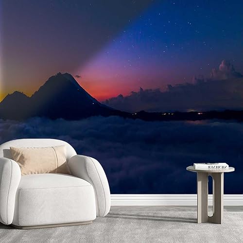 YANFENQI Papel tapiz mural para pegar y despegar, papel tapiz escénico para cocina, paisaje, decoración de habitación, apto para inquilinos (ancho)
