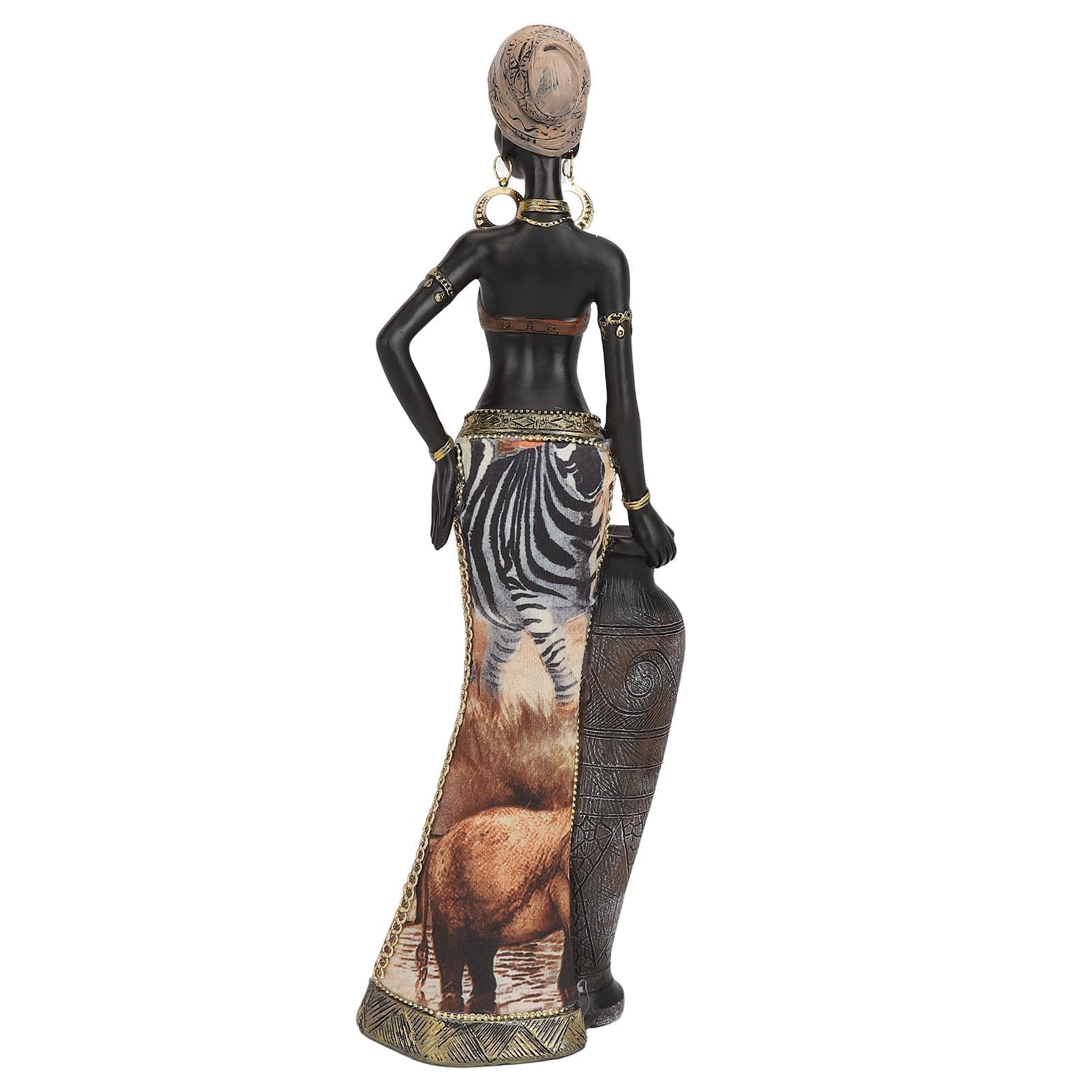 Pssopp Figura Decorativa Africana, Escultura de Mujer Tribal, Estatuilla de Dama, Arte Occidental, Ornamento Cultural, Modelo G04173B