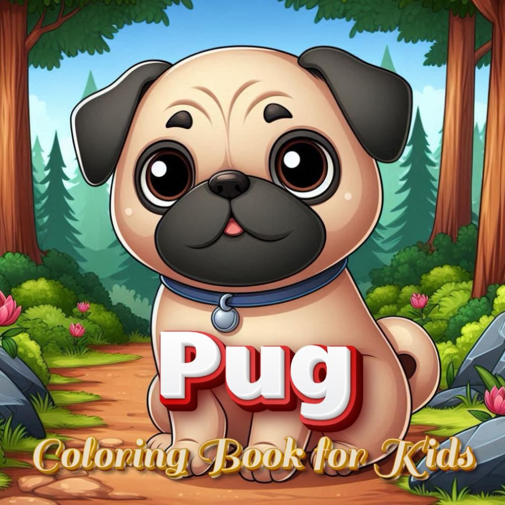 Pug Coloring Book for Kids: Cute and Fun Pug Designs to Spark Creativity and Imagination and a Coloring Adventure for Kids