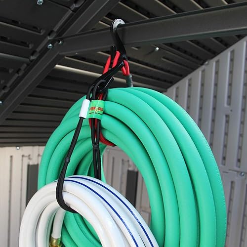 Miniatura 7 de Cordones elásticos de gancho y colgar, cables de almacenamiento y organización, mangueras para colgar, cables, escaleras, bicicletas, herramientas y