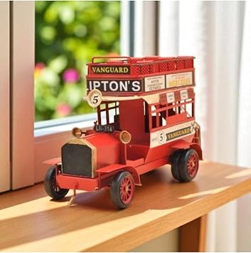 Vintage Metal Retro   Klasik London  ift Katl  Otob s 33 12 18,5 CM | Dekoratif Obje & Hediye Se ene i