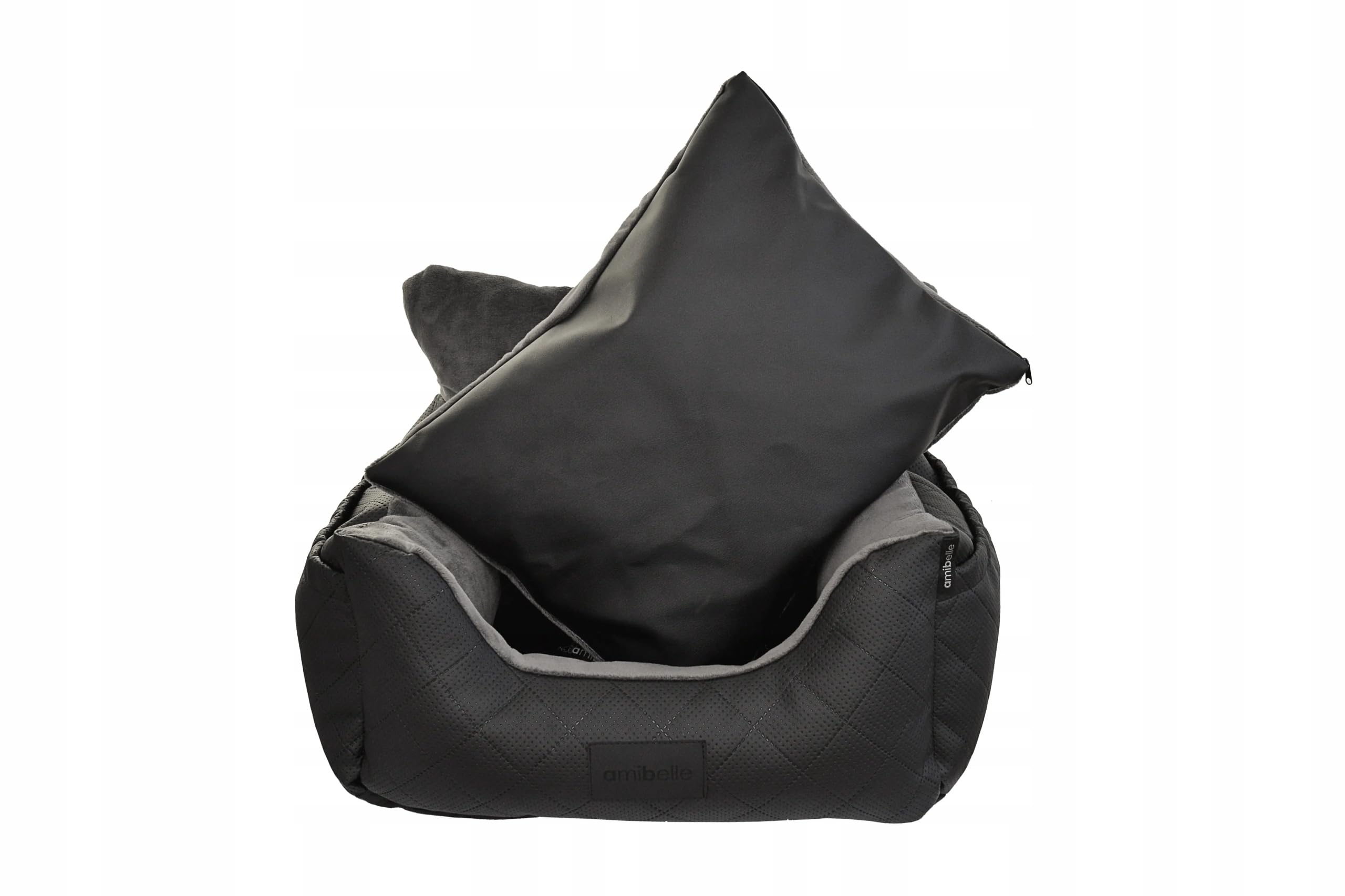 Hunde Autositz 40x57 cm Schwarz - 2in1 Sitz für Hund und Katze
