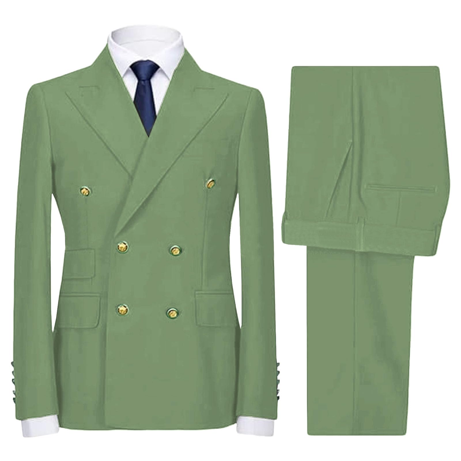 Completo doppio petto da uomo formale slim fit abiti per uomo casual business matrimonio ballo smoking abiti blazer e pantaloni set