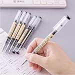 Penagic Stylo d'encre japonais, 0.35 mm Point Fin, Gel Noir, Conseil Extra Fin, Fournitures de papeterie scolaire coréenne