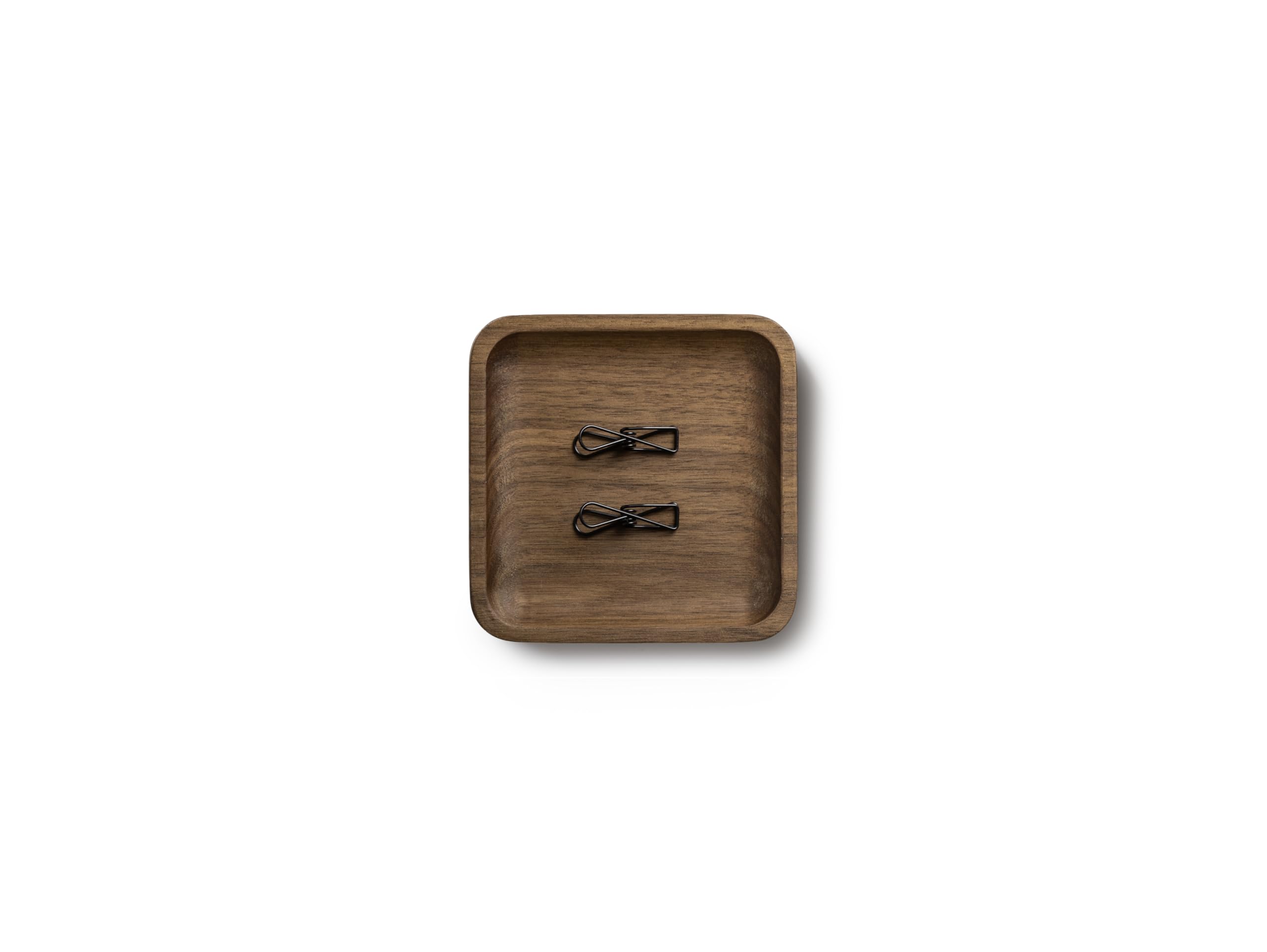 OAKYWOOD - Holztabletts Schreibtisch Organizer - Papierablage aus Massivholz, Dokumentenhalter - Büro Organizer, Handy Tablet Halterung - für Büro Zuhause Schule - Set mit 2 Kleinen - Walnuss