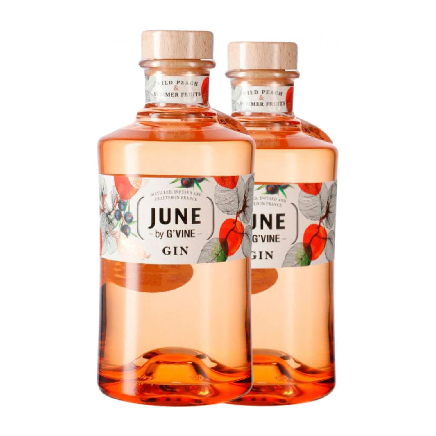 Ginebra G'Vine June Melocotón 70 cl (Caja de 2 Botellas de 70 cl)