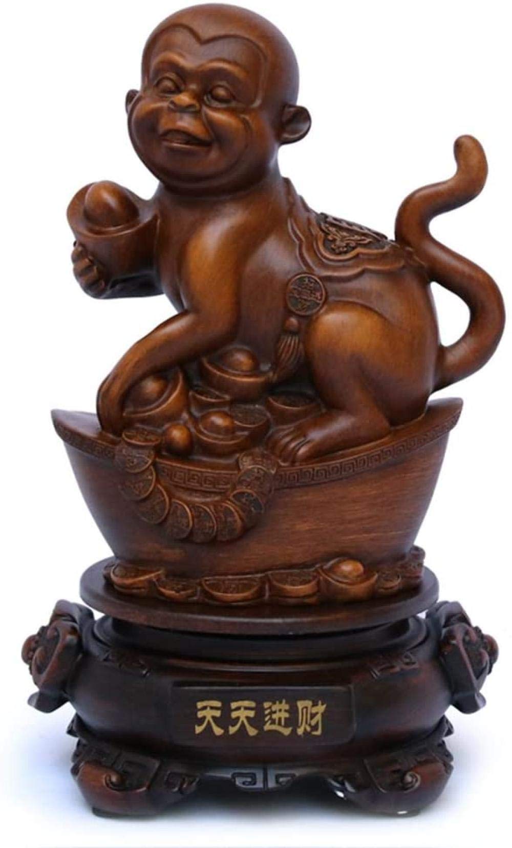 Singe zodiaque chinois en résine de grande taille NaoSIn-Ni sculpture table