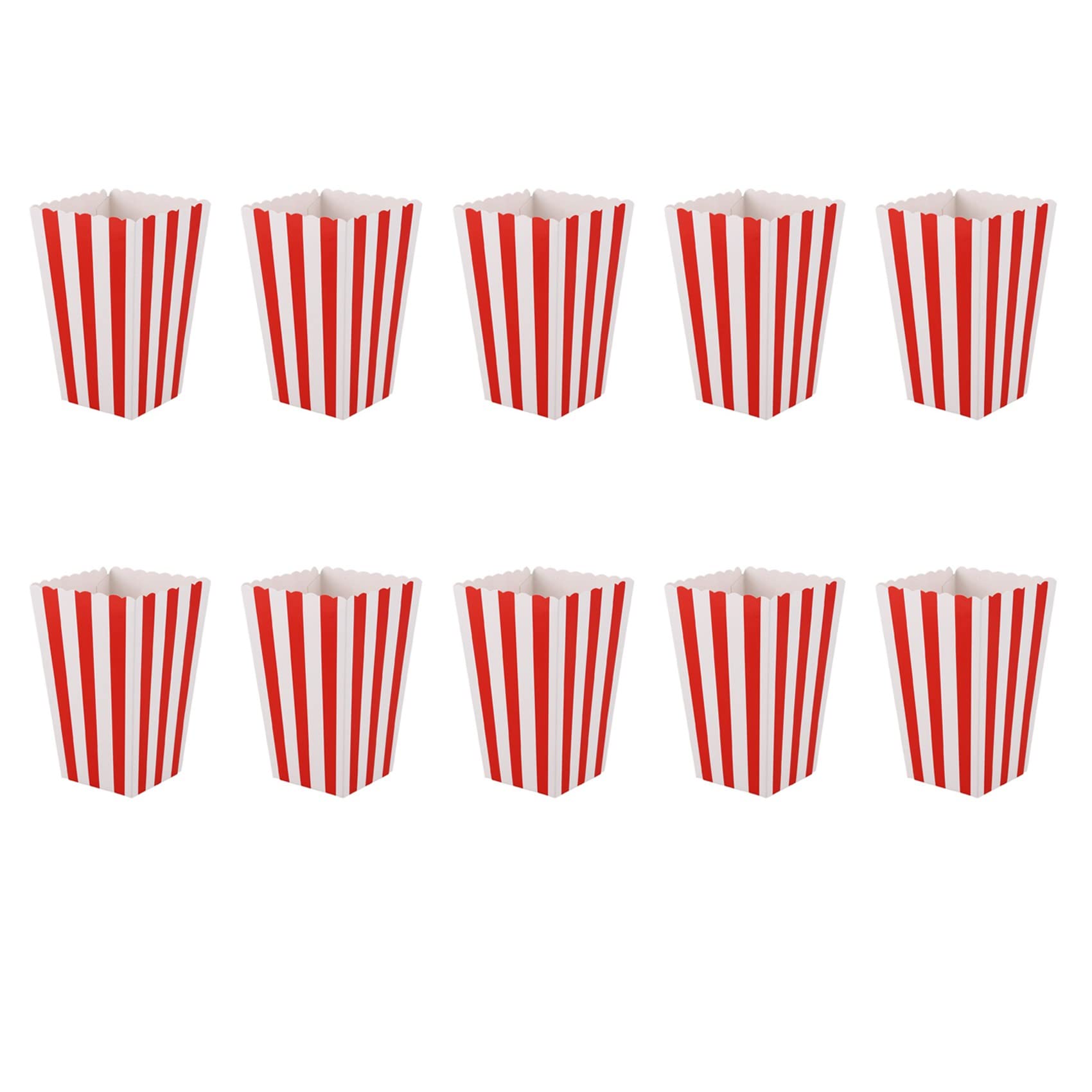 Hndhbfgrt 120 Cinema Treat Party Small Candy Favour Popcorn Bags Boxes,Red