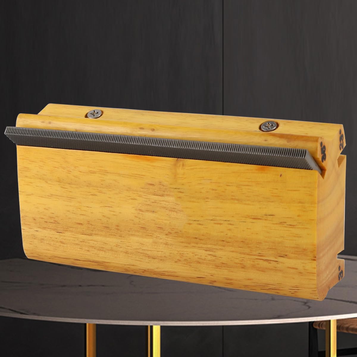Alnicov Lima de Biselado 3 en 1 para trastes de Guitarra, de Madera Maciza, con ángulos de 3, 23 y 35 Grados, Multifuncional, Color primario