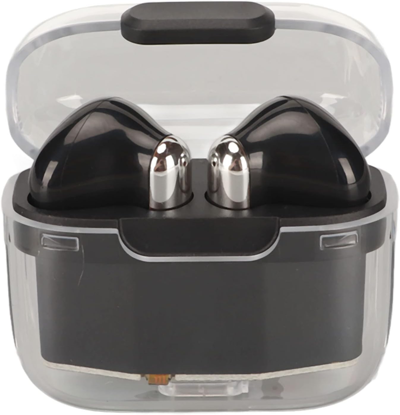 Translator Earbuds, 144 Languages Bluetooth 5.3 Translation Device with True Wireless Earbuds for Music and Calls for Business Travel Learning (Black)