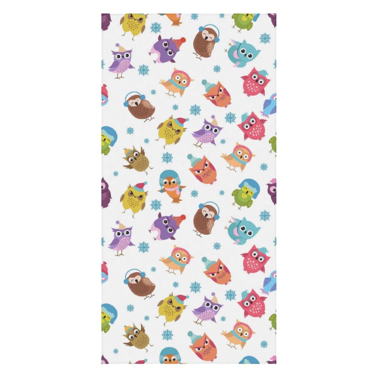 LWORZIIB Beach Towel, Owl Animal Pattern Bath Towel, Pool Towel Great for Gym Swimming 80 X 160cm