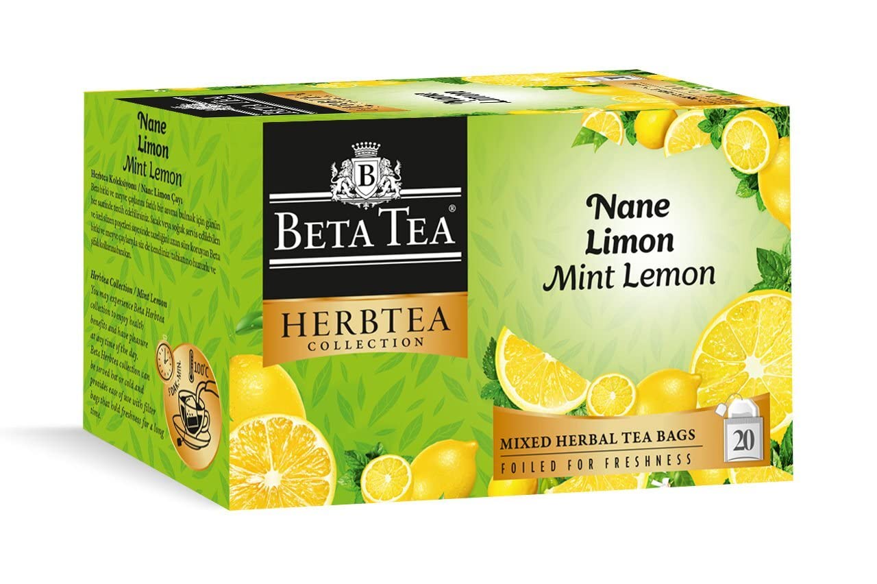 Beta Tea Nane Limon Çayı 20 Adet - Beta Herbtea Collection