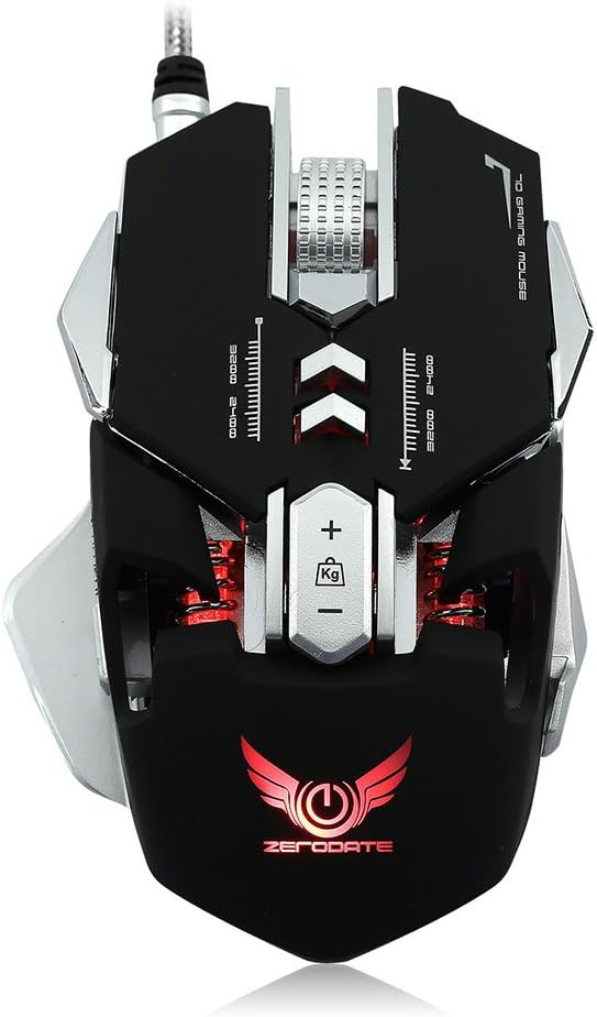 Redriver X300 3200DPI 7 Keys Macro Definition LED Light Optical USB