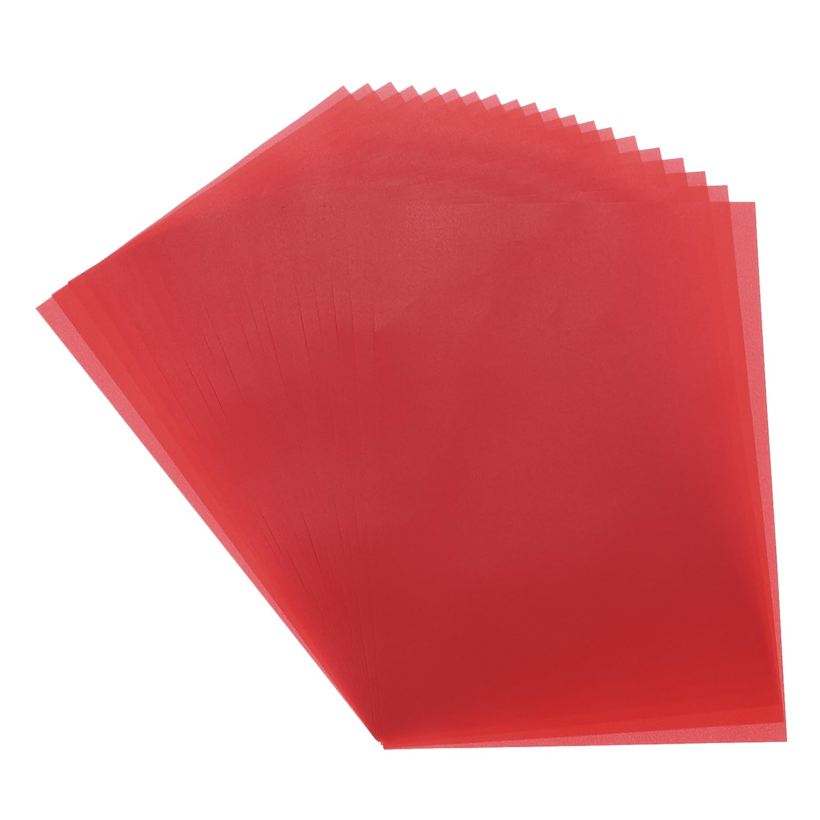 QUARKZMAN Papel Vitela Colorido A4 20 Hojas Rojo Profundo Transparencia 11.7 x 8.2 Papel Vitela Imprimible Hojas Vitela Translúcidas Para Invitaciones Boda Impresora Inyección Tinta laser