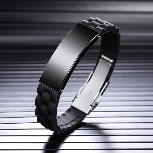 Miniatura 3 de MeMeDIY To My Son Love From Mom and Dad - Pulseras inspiradoras de coraje personalizadas, regalos de graduación para adolescentes, pulsera ajustable