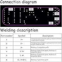 Vista 7 de 3S 12V 10A 18650 Tablero de protección de batería de litio BMS Módulo de protección de cargador de iones de litio