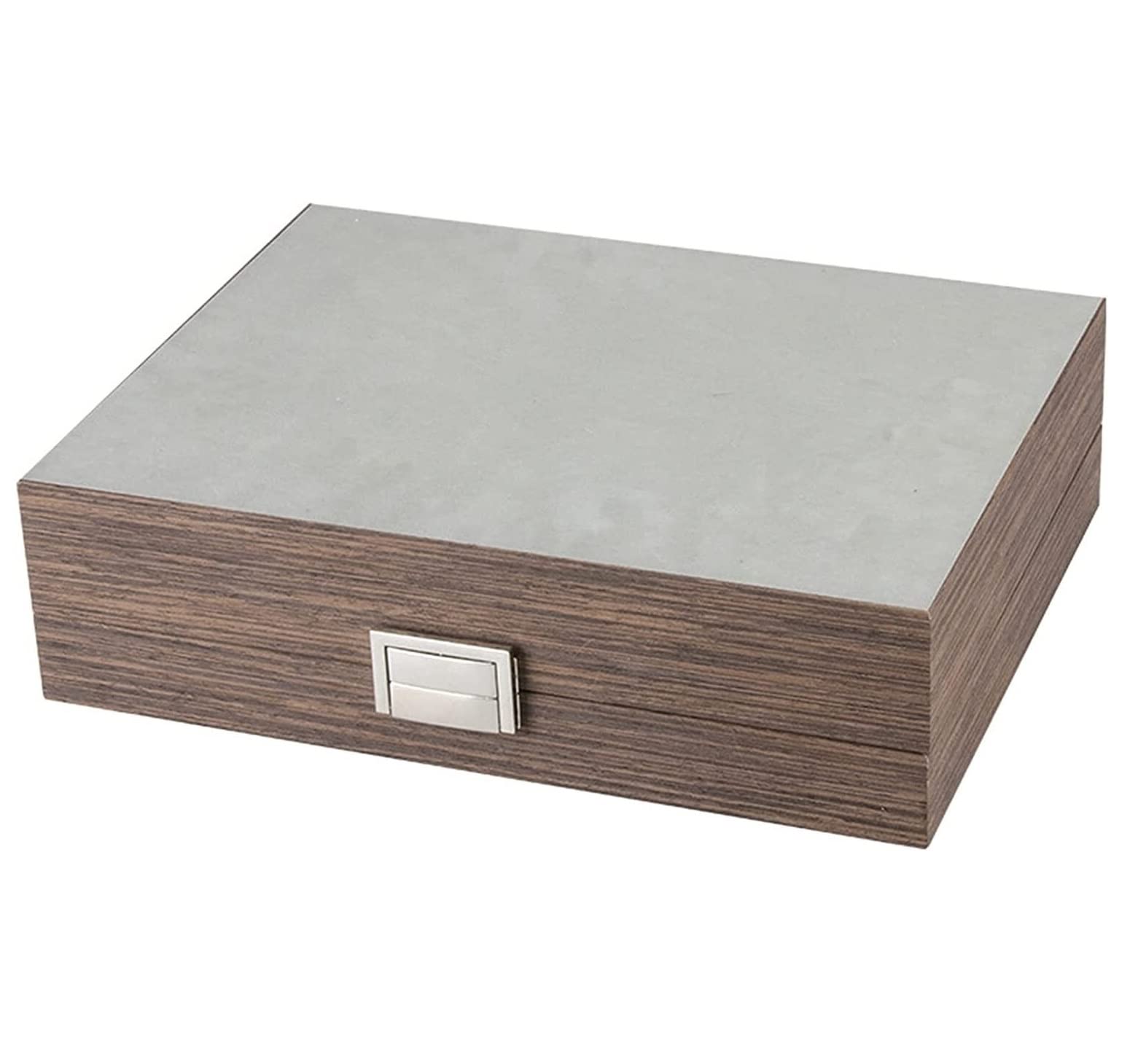 Pudełko Na Zegarek, Klasyczne, Vintage, Drewniane, 10 Kratek, Organizer Do Przechowywania Zegarków I Biżuterii, Przezroczysta Pokrywa, Etui Na Biżuterię, Organizer Na Zegarki, Męskie, Czarne, 29,7*22
