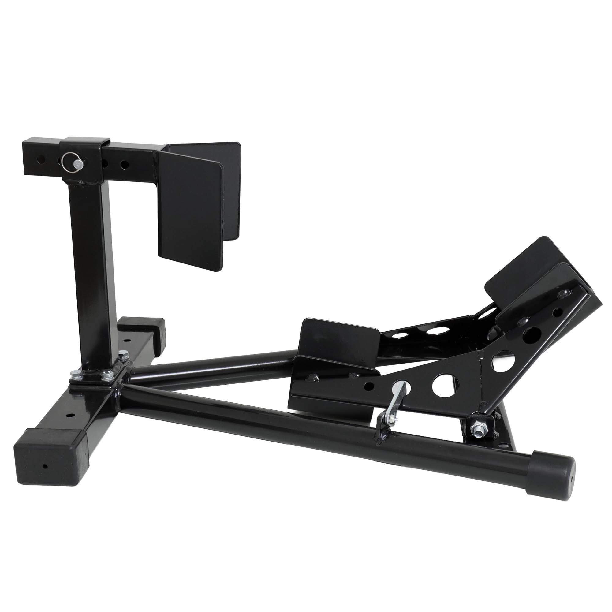 The Drive Motorradständer 16"-19" Zoll | Verstellbarer Motorradhalterung | schwarz pulverbeschichtet | Reifenbreite 80 bis 130mm | Motorrad-Wippe | Universal
