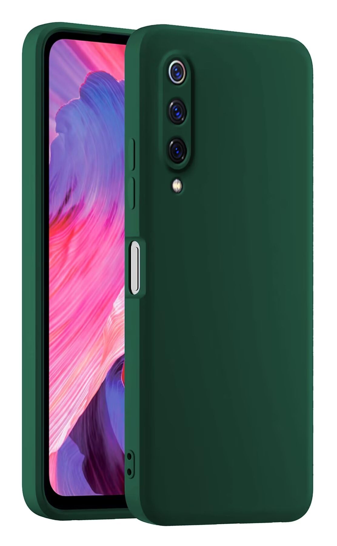 Bunte Silikon-Handyhülle Für Xiaomi MI 9 – Lavendelgrau, Stoßfest & Rutschfest