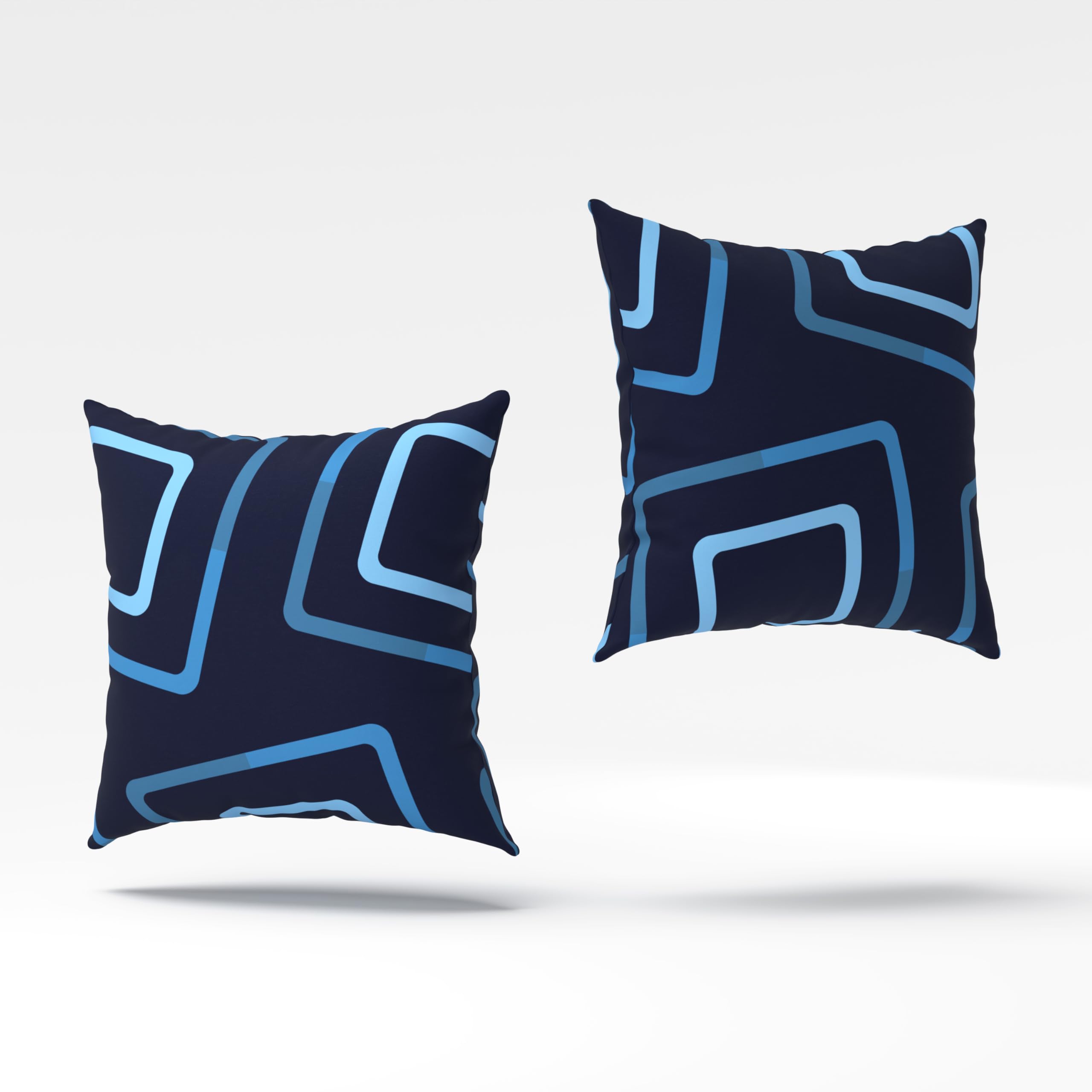 Bettwäsche 135x200 Baumwolle Bettwäsche-Sets Premium Blau Kariert Modern