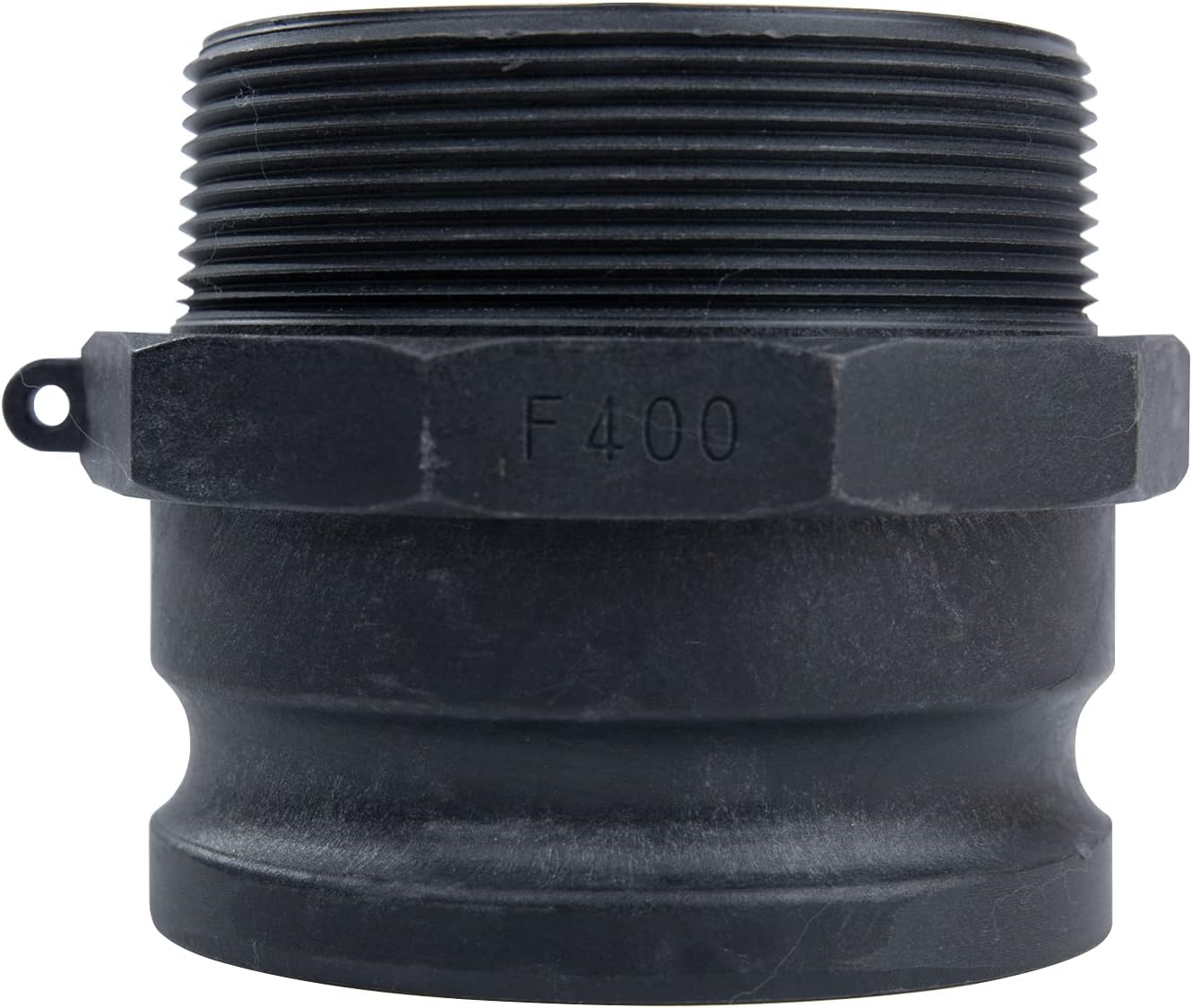 1 pc Camlock Fittings Poly (4" Type F) Standard Camlock Couplings, Male Adapter x Male Thread Camlock Fittings Polypropylene Cam Groove Fitting (4")