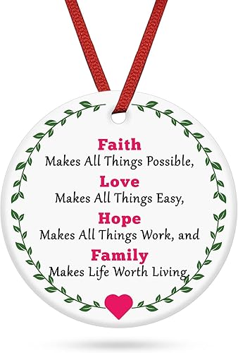 Vista 21 de Regalos de aliento cristiano para mujeres y hombres, adorno de Navidad, regalo inspirador de versículo bíblico, regalo de bautismo Josué 1:9 para Sé