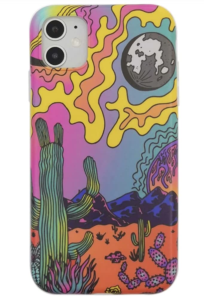 Trippy Moon Planet Cactus Iphone Case (Iphone XS Max)