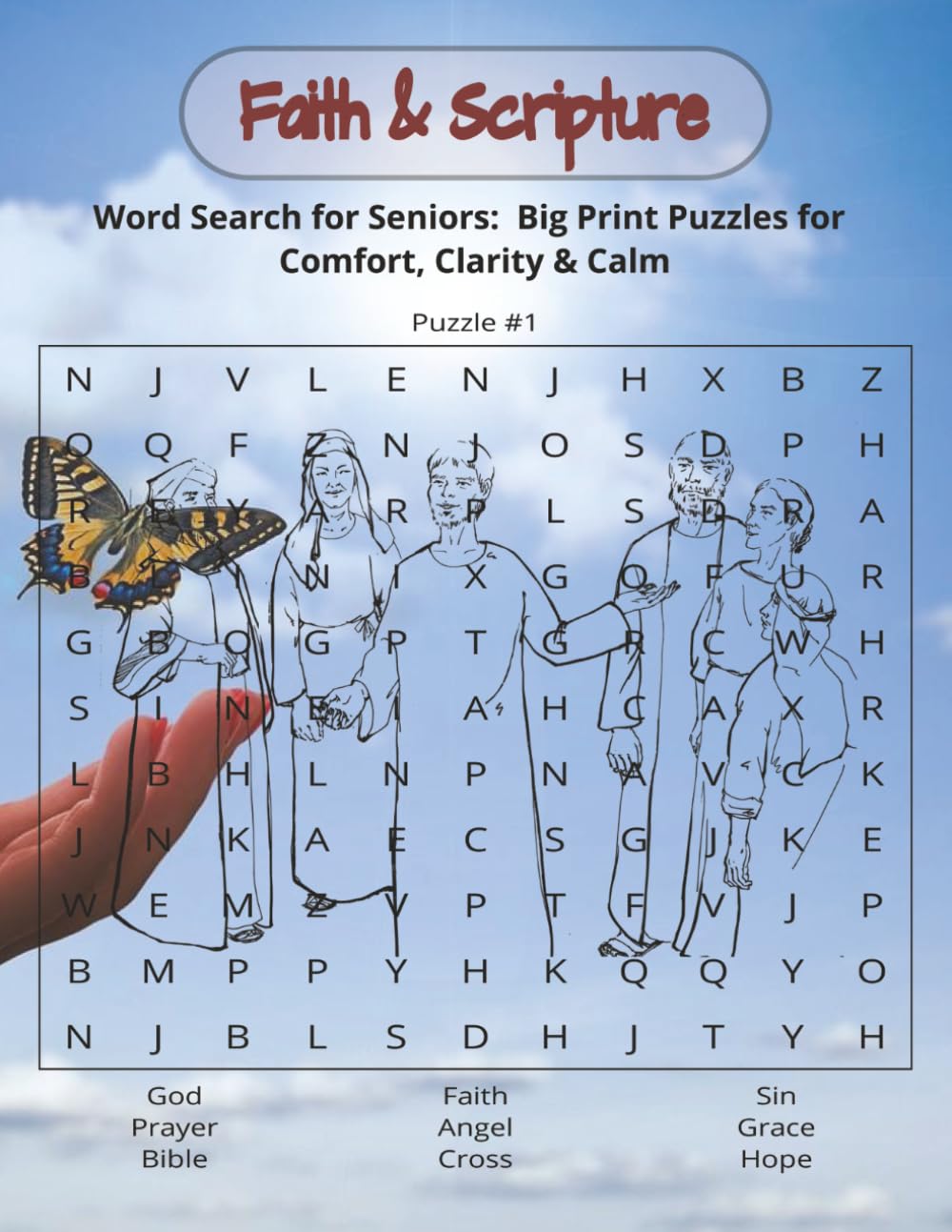 Faith & Scripture Word Search for Seniors: Big Print Puzzles for Comport, Clarity & Calm: Easy-to-Read Bible-Themed Word Puzzles for Peaceful Moments ... for Comfort, Mental Clarity, and Quiet Joy