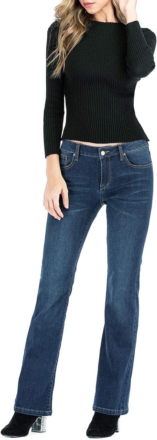 Women's Le Mel Classic Stretch Curvy Bootcut Jeans