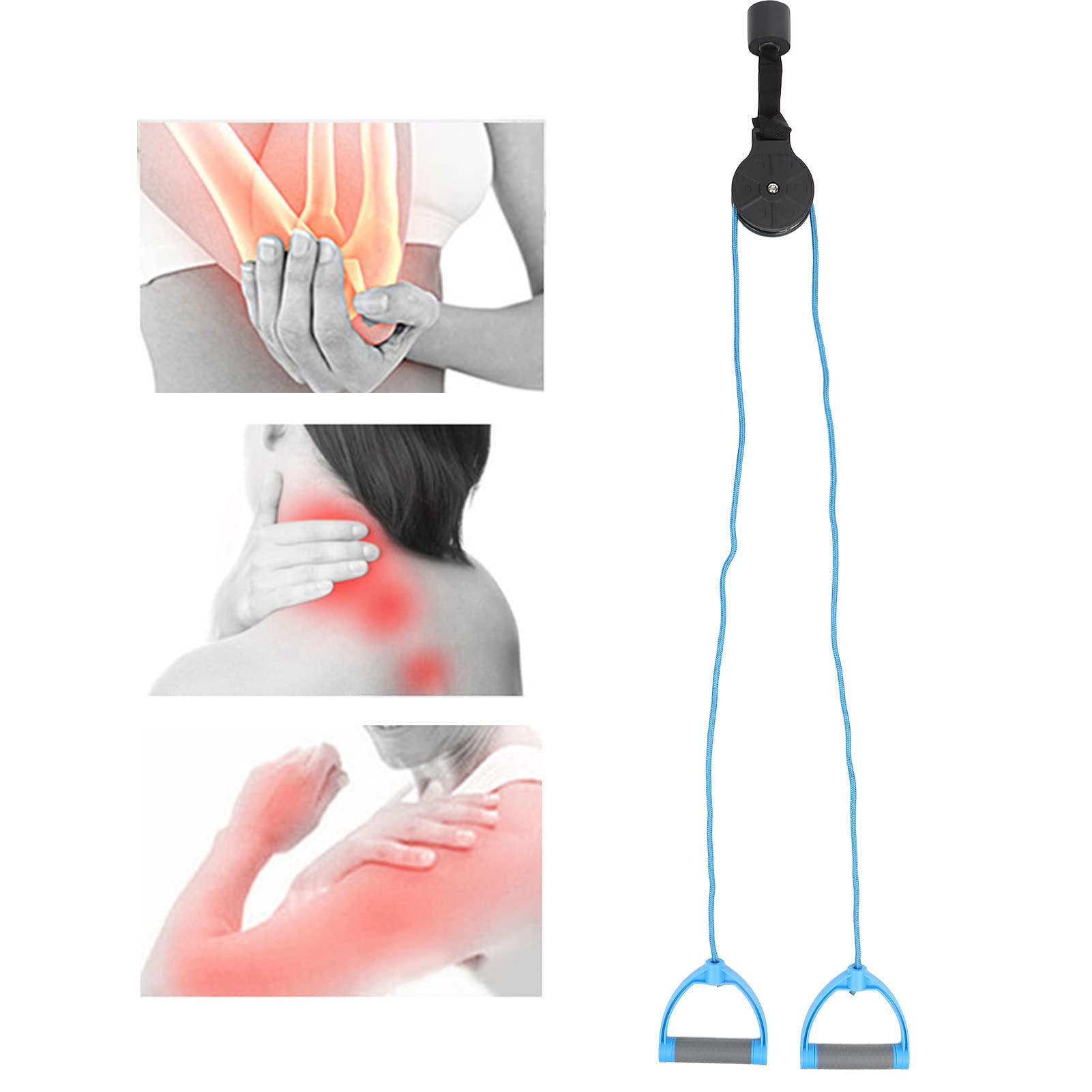 Schulter Physiotherapie Seilzug, Übungs Riemenscheibe Arm Rehabilitations Über Tür Trainingsgerät Stretching Seil Training Rehabilitation Reha Schulterbeweglichkeit Hängen Fitness Gymnastik Handgriffe