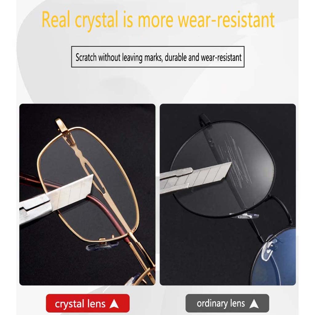 WZX Gafas de Lectura de Cristal de Alto Grado Computadora con luz Anti-Azul para Reducir la Fatiga Ocular Lentes Transparentes antideslumbrantes Gafas de Video Gafas portátiles antideslumbrantes