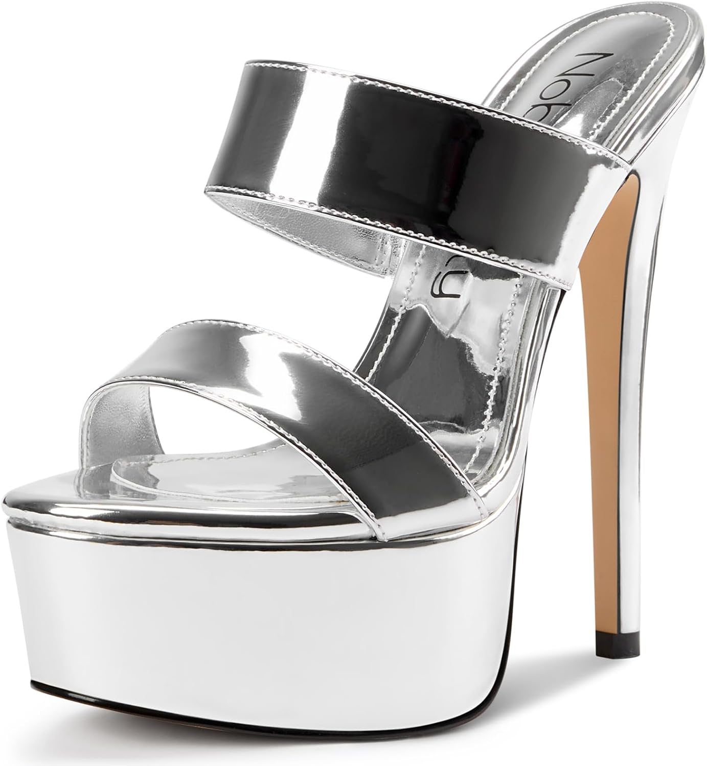 NobleOnly Womens Platform High Heels - Stylish Slip-on Design