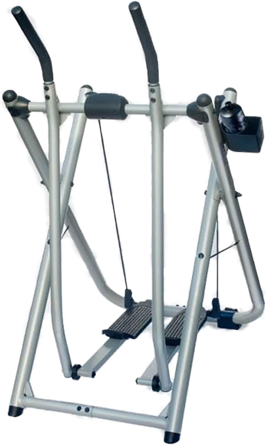 Gazelle Freestyle Fitness Home Cardio Workout Glider Equipment Machine with Handlebar Heart Rate Monitors, DVD Workouts, and Water Bottle